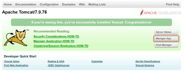 tomcat web admin